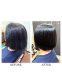 20代30代40代髪質改善縮毛矯正大人ボブ
