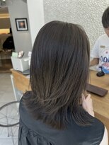 ヘアラウンジ ビーチ 青山 外苑前(hair lounge BEACH) ブリーチなしカラー オリーブグレージュ