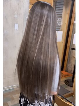 ヘアカロン 熊本本店(Hair CALON) グレージュハイライトカラー髪質改善トリートメントケアブリーチ