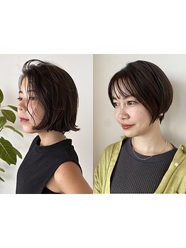 欧米人の様な美しいフォルムを創る独自の技術"スライドカット"で、貴女だけにフィットするショートStyleへ