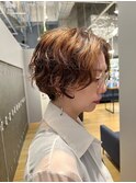 ゆるふわショートレイヤー/ミルクティーアッシュブラウン