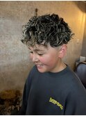 ハイライトパーマメンズヘアメンズスタイルキッズ