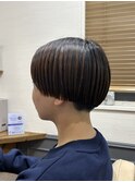 モード感◎並行ラインの刈り上げマッシュ【カミケン清明店】