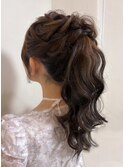 高め巻きポニーテール