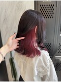 インナーカラー/推しカラー/リアルレッド