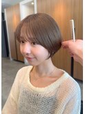 ショートカットショートヘアコンパクトショートボブ丸みショート