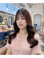 ロンドアベニール 北千住(Lond avenir)&nbsp;ミニウルフレイヤーカット顔周り前髪韓国ミディアムロング北千住