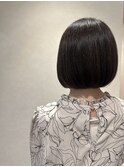 暗髪ボブスタイル　(池袋東口/髪質改善)