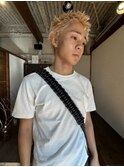yosukeハイトーンスパイキーショート抜きっぱなしブロンド