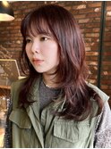 【macana指名】レイヤーカット暖色レッドオレンジブラウン