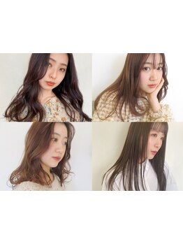 女性スタイリストのみ◆肌も綺麗に見せる、柔らかく透けるカラーが人気◎一気にオシャレ度を上げてくれる♪