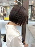 似合わせカット ボブヘア 縮毛矯正 ミニボブ 切りっぱなしボブ