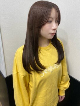 【チョコレートブラウン/艶カラー/透明感カラー/20代】