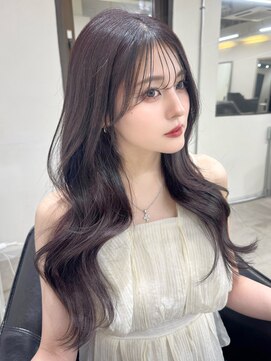 クレム 博多駅店(ChLem) ミディアムレイヤー 艶カラー 暗髪 韓国風 髪質改善 博多美容室
