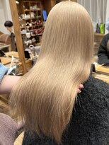 バイオレット 表参道店(Violet)&nbsp;ミルクティーベージュケアブリーチレイヤーカット似合わせカラー