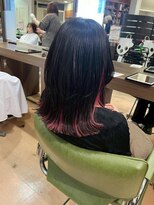 アウラ(AURA) 盛岡駅ブリーチダブルカラーペールカラーブリーチなしカラー