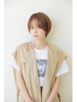 ハピネス 王寺店(Happiness)&nbsp;前髪あり丸みショート白髪ぼかしカラー　奈良王寺　20代30代40代