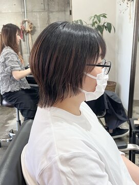ヴィップルーム(viproom) レイヤーボブハイライトカラーミルクティーベージュ
