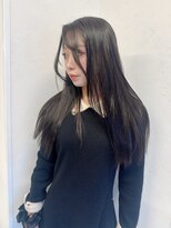シエ バイ ケンジ 湘南台(sie by KENJE)&nbsp;ミルクティーブロンド/ダークブルー/デジタルパーマ/湘南台