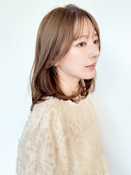 ファナ ブルーム(fha-na bloom) ☆ 韓国風 ミディアムレイヤー シースルーバング☆イメチェン