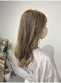 giinii_渋谷良太_セミロング_ハイミルクティーベージュ