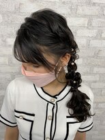 ヘアセット専門店 ナゴミ 渋谷店(nagomi)&nbsp;パーティー/お呼ばれ/ブライダルに！ゆるふわサイド編み下ろし★