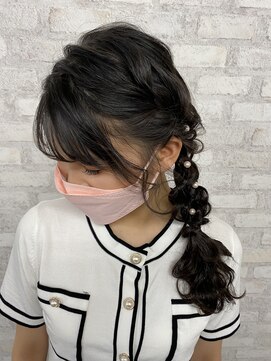 ヘアセット専門店 ナゴミ 渋谷店(nagomi) パーティー/お呼ばれ/ブライダルに！ゆるふわサイド編み下ろし★