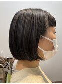 切りっぱなしボブ