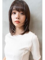 オースティン 登戸向ケ丘遊園(AUSTIN)&nbsp;大人かわいい前髪セシルカットココアブラウンフリンジウェーブ