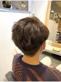 マッシュ×メンズオリーブアッシュ