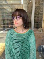 ハマモト&nbsp;マッシュウルフカット/ミルクチョコレートカラー