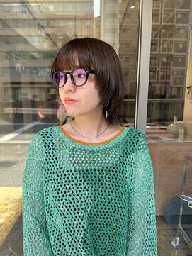 ハマモト マッシュウルフカット/ミルクチョコレートカラー