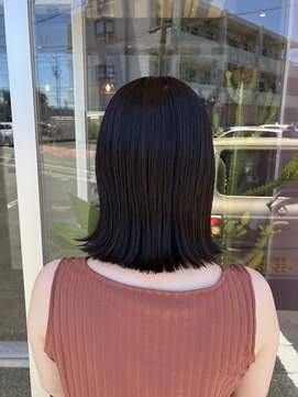 ポイントファイブバイソレイユ 小松店.5 by SOLEIL) ぷつっと外ハネロングボブ♪