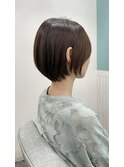 大人可愛い30代40代50ショートボブショート丸みショート