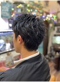 ヘッドスパ&厚めのツーブロックスタイル