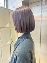 リリー(Lilley)&nbsp;【lilley 稲永麻衣】ミニボブ+ブリーチカラー+天神韓国ヘア