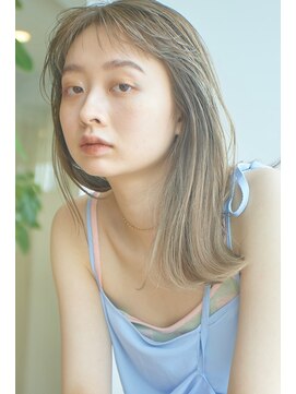 トリッカ 代官山(tricca) 透明感ベージュ/透け感カラー/髪質改善/ケアブリーチ