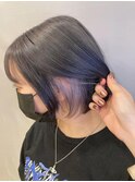 20代30代40代大人インナーカラー切りっぱなし大人ボブ