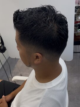 エクファフォーメン(EX-FA FOR MEN) カルマパーマ/ベリーショート/ダークアッシュ/ニュアンスパーマ