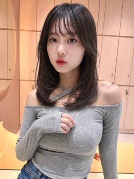 グロー 大宮(GLROW) グレージュカラー　韓国　レイヤーカット　内巻き