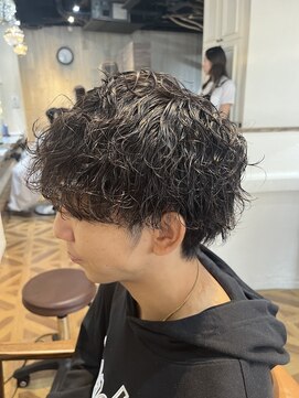 ヴァネッサ VANESSA ニュアンスツイストスパイラルパーママッシュツーブロック波巻き