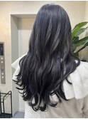 髪質改善カラー×暗髪×ラベンダーグレージュ×艶髪×神戸三宮