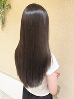 オリーブスバイネオリーブ(Olive's by neolive)&nbsp;ボブルフ_ネビージュ_小顔_ワンレン_黒髪_白髪ぼかし_前髪