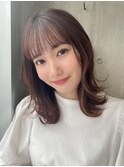 レイヤーカットグレージュ髪質改善イノア41118