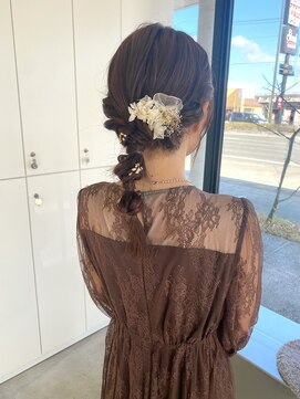 ラフ(laugh) お呼ばれアレンジ/編みおろし