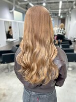 ロイオブジゼル(roi of GiseL)&nbsp;ロング　ケアブリーチ　ミルクティーベージュ　美髪　10代20代