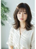 韓国風巻き/くびれ巻き小顔ヘア/ゆるふわ無造作パーマ