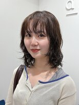 アルテヘアー(arte HAIR) 【arte HAIR】ミディアムヘア/透明感カラー/カーキベージュ