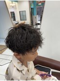 カット×シャドウパーマ