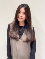 マッシュアンドマッシュアヴェダ ららぽーと福岡店(mash&mash AVEDA)&nbsp;【美髪ストレート】レイヤーカット/セミロング/センターパート